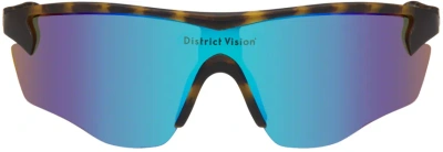 District Vision Brown Junya Racer Sunglasses In Black