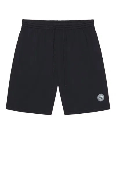 District Vision California Cotton Gym Short In Black