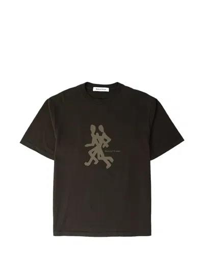 District Vision California Cotton Logo-print T-shirt In Brown