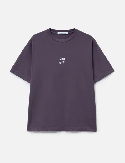 District Vision California Cotton Tee In Blue