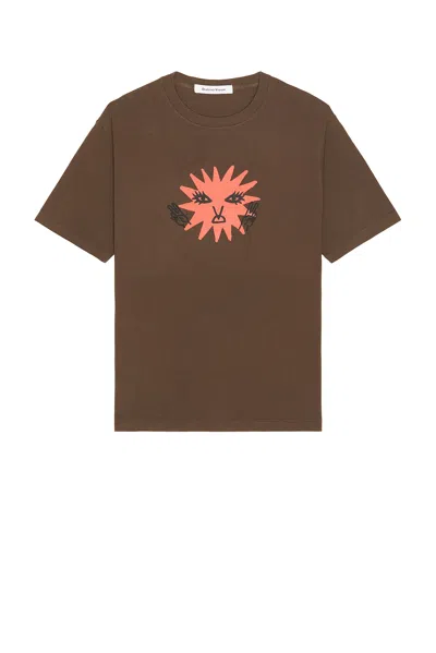 District Vision California Cotton Tee In Brown