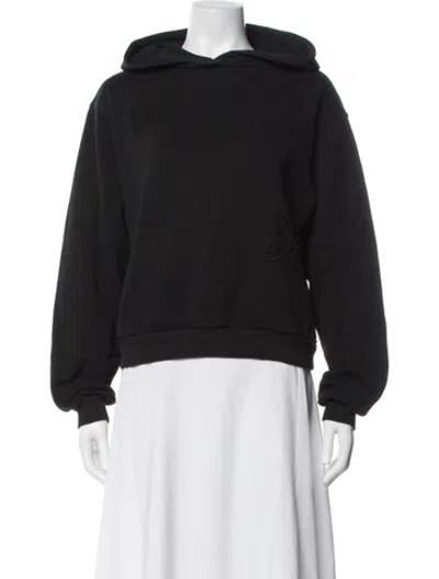 Pre-owned District Vision Crew Neck Long Sleeve Hoodie In Black