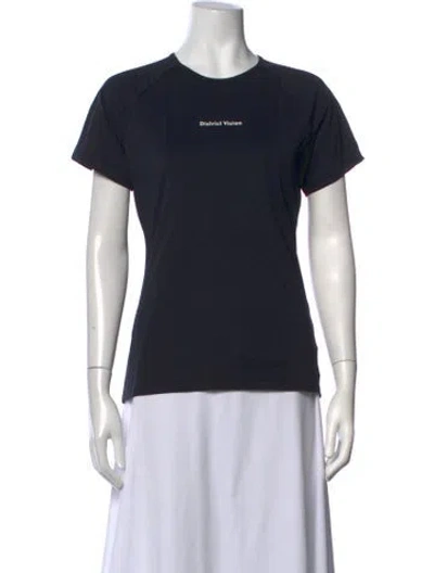 Pre-owned District Vision Crew Neck Short Sleeve T-shirt In Black