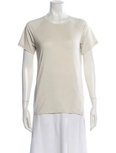 Pre-owned District Vision Crew Neck Short Sleeve T-shirt In Neutral
