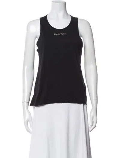 Pre-owned District Vision Crew Neck Sleeveless Top In Black