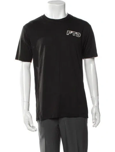 Pre-owned District Vision Graphic Print Crew Neck T-shirt In Black