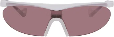 District Vision Gray Koharu Eclipse Sunglasses In Clear/d+ Black Rose