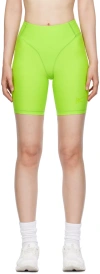 District Vision Green Pocketed Shorts In Lime