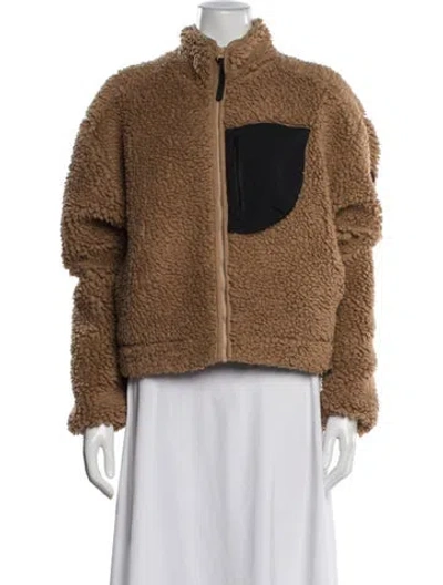 Pre-owned District Vision Jacket In Brown