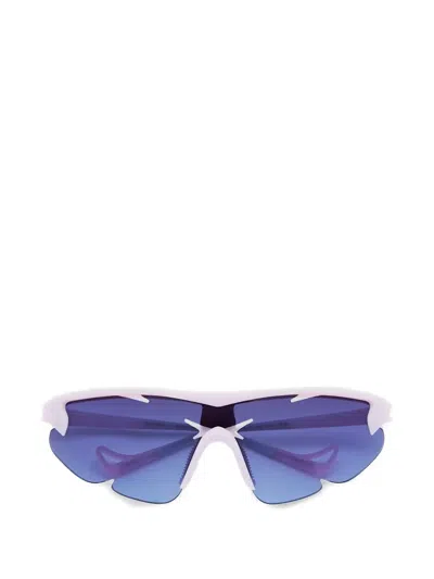 District Vision Junya Racer Cut-out Sunglasses In Blue