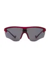 District Vision Junya Racer In Ruby & D+ Onyx Mirror