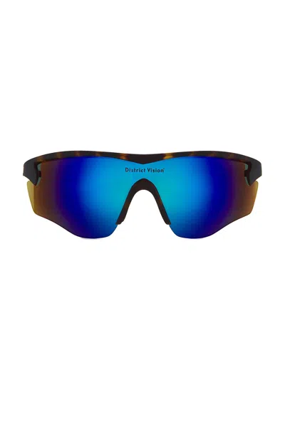 District Vision Junya Racer Sunglasses In Blue