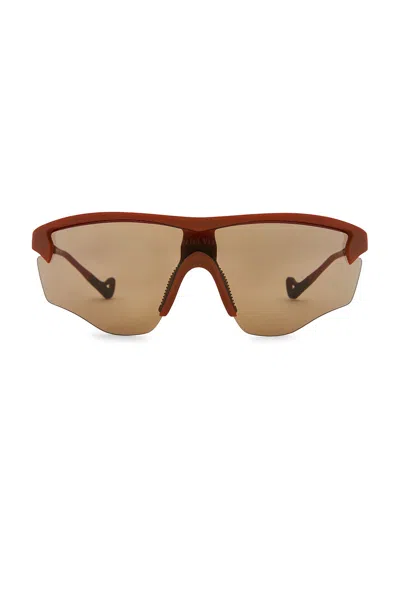 District Vision Junya Racer Sunglasses In Brown