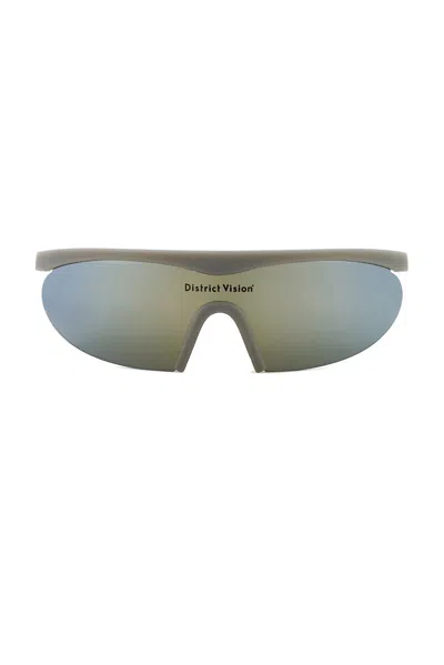 District Vision Koharu Eclipse Sunglasses In Gray