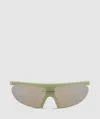 District Vision Koharu Eclipse Sunglasses In Mint/d+ Taupe Mirror