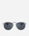 District Vision Linto Sunglasses Rider Clear / D+ Blue Ice In Multicolor