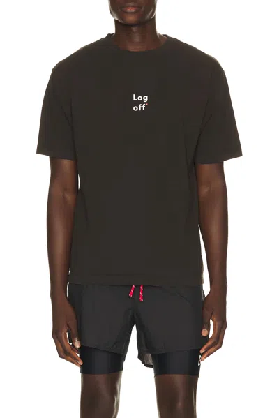 District Vision Log Off Tee In Brown