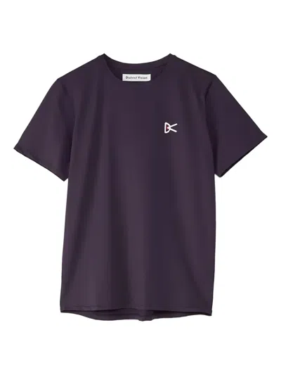 District Vision Logo-print T-shirt In Purple