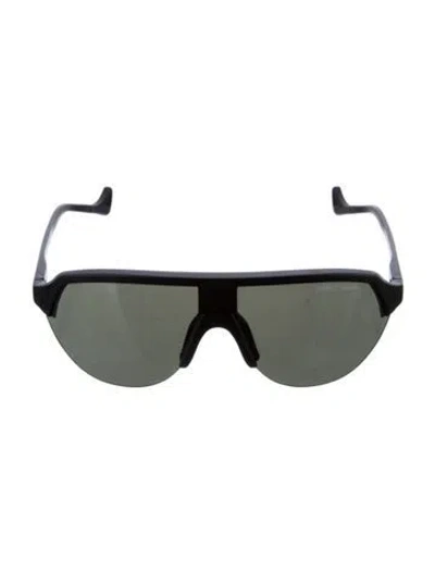 Pre-owned District Vision Nagata Shield Sunglasses In Black