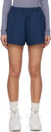 District Vision Navy Oversized Recycled Shell Sport Shorts In Navy