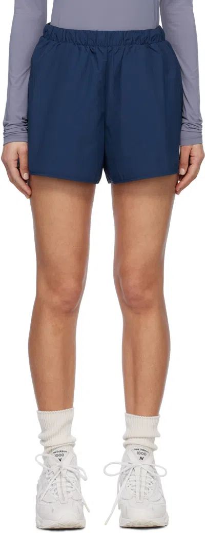 District Vision Navy Oversized Recycled Shell Sport Shorts