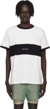 District Vision Off-white Ringer T-shirt In White