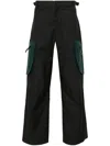 District Vision Contrast Pocket Cargo Pants In Schwarz