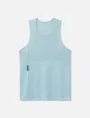 District Vision Paneled Training Singlet In Blue