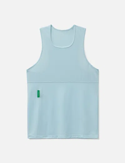 District Vision Paneled Training Singlet In Blue