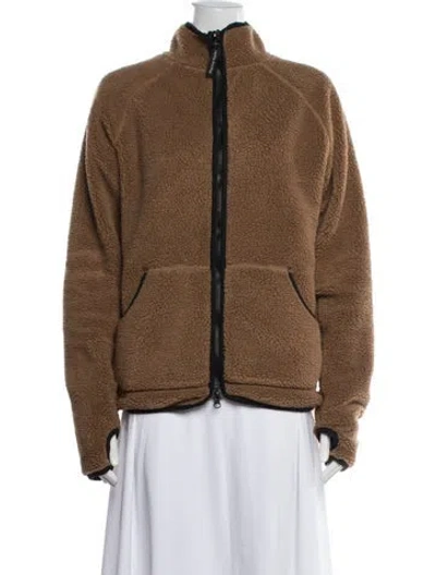 Pre-owned District Vision Performance Jacket In Brown
