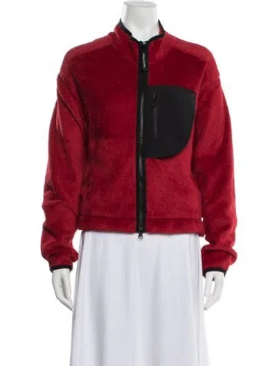 Pre-owned District Vision Performance Jacket W/ Tags In Red
