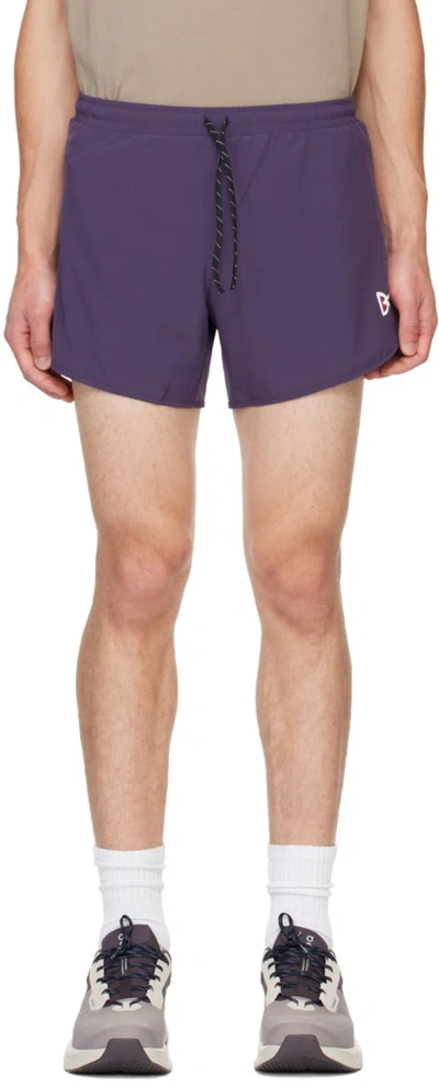 District Vision Purple 5in Training Shorts In Plum