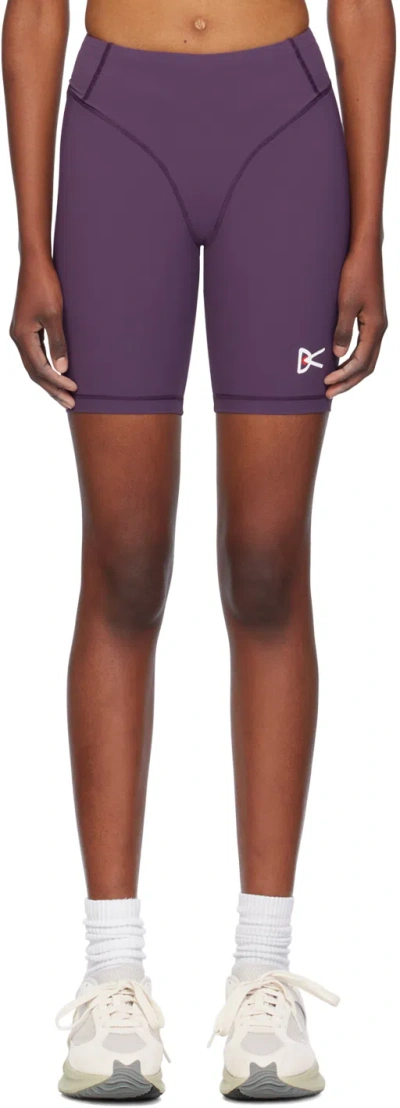 District Vision Purple 7 Pocketed Sport Shorts In Nightshade