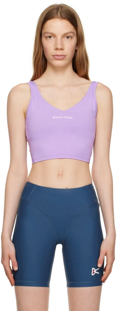 District Vision Purple Khanti Sport Top In Llc