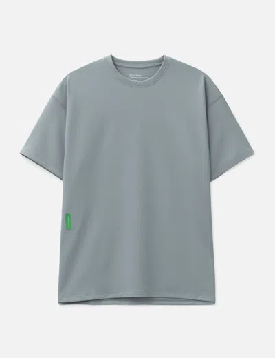 District Vision Quick-dry Boxy Short Sleeve T-shirt In Gray