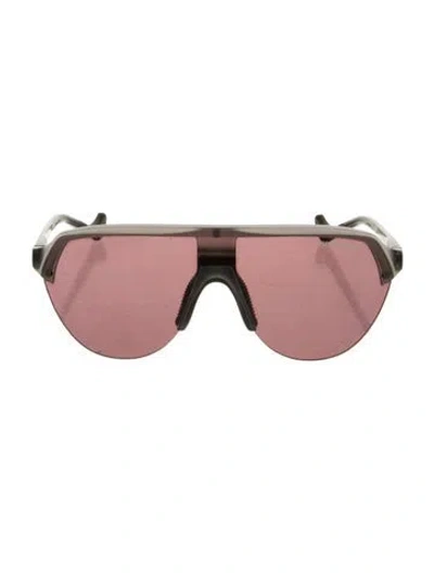 Pre-owned District Vision Shield Tinted Sunglasses In Black
