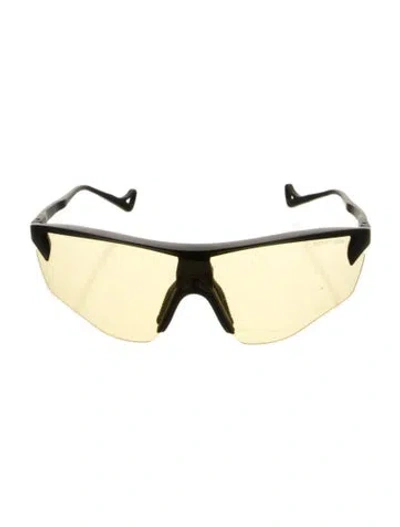 Pre-owned District Vision Shield Tinted Sunglasses In Black