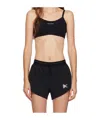District Vision Studio Printed Logo Sports Bra In Black