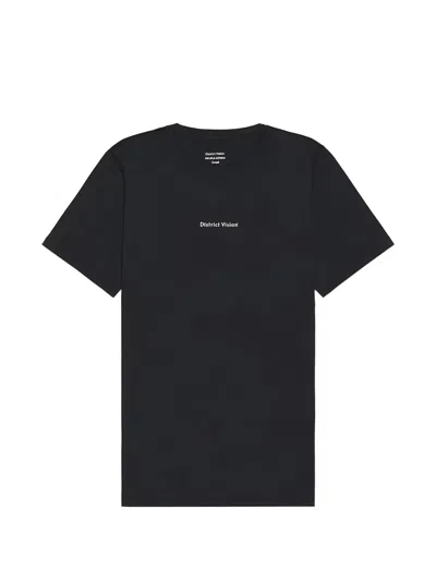 District Vision Ultralight Aloe Logo-print Laser-cut T-shirt In Black