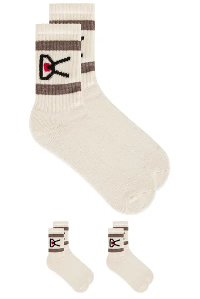 District Vision Usa Cotton Socks In White