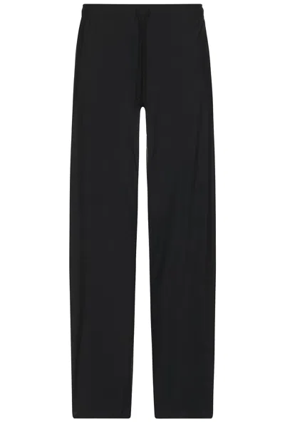 District Vision Wide Leg Track Pant In Black