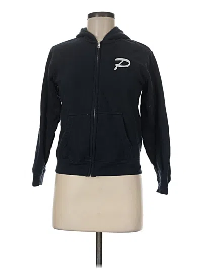Pre-owned District Zip Up Hoodie In Black