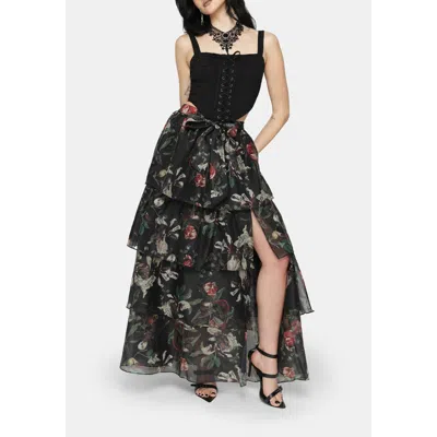 Disturbia Anara Tiered Skirt In Black