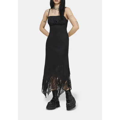 Disturbia Druella Lace Cami Midaxi Dress In Black