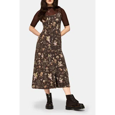 Disturbia Faela Fairy Cami Midi Dress In Black