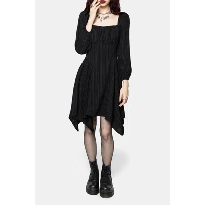 Disturbia Fenella Ruched Mini Dress In Black