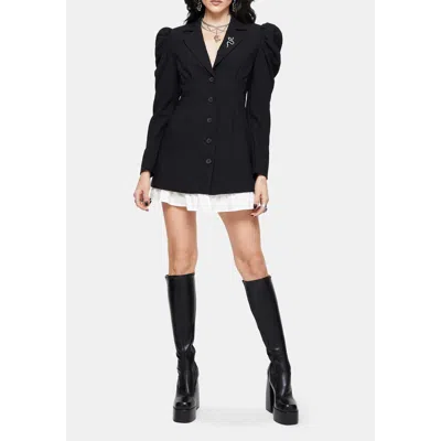 Disturbia Maura Tailored Blazer Dress In Black