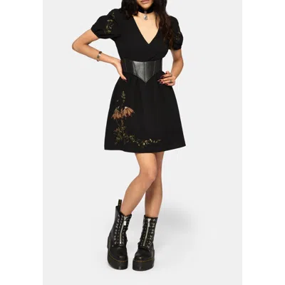 Disturbia Orena Bat Mini Dress In Black