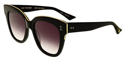 Pre-owned Dita 22031-a-blk-gld-55-z Day Tripper Black - 18k Gold W Sunglasses
