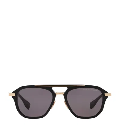 Dita Acetate Terracraft Aviator Sunglasses In Black